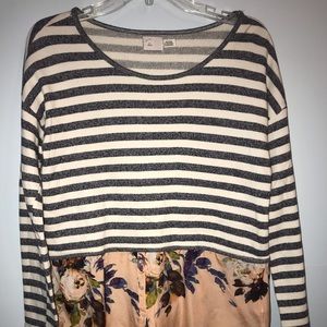 Anthropologie postmark long sleeve blouse